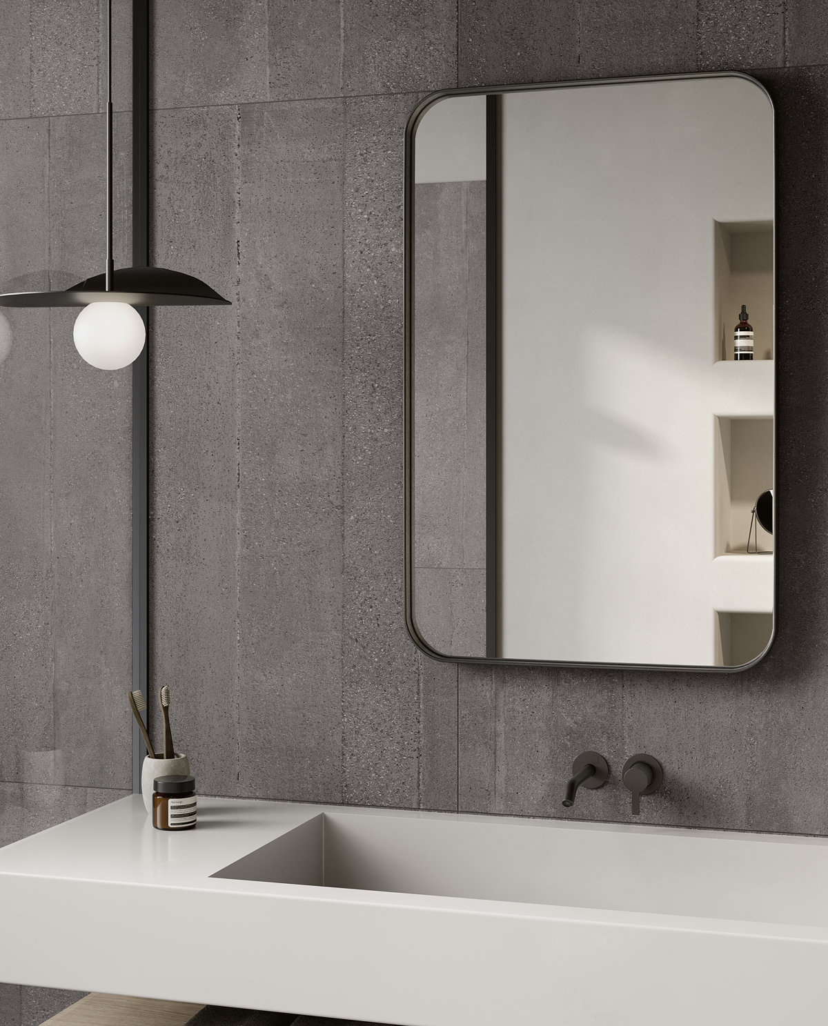 CERAM YOURSELF DARK GREY 80x80x0.85 CM